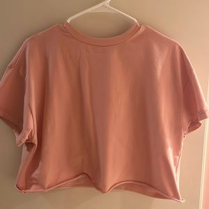 Womens pink crop top